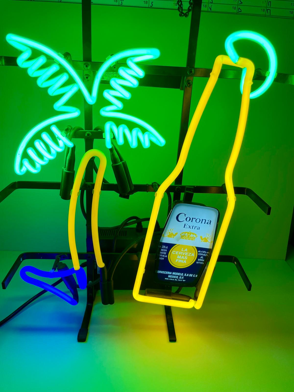 enseigne néon corona extra palmier vintage bar