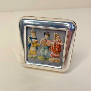 Mini cadre vintage chromé à poser