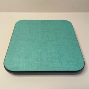 Dessous de plat vintage en Formica bleu – années 60