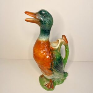Pichet canard Saint-Clément en barbotine – années 50/60