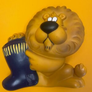 Mascotte Crédit Lyonnais vintage Clodrey-Ajena – Début des années 80